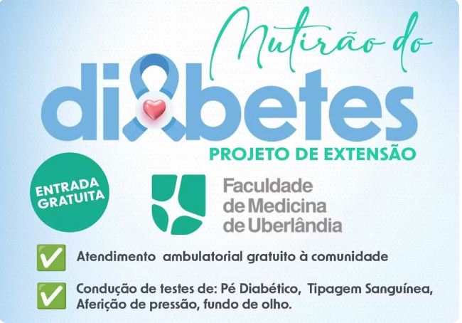 Mutirão do Diabetes tem acesso gratuito — Foto: Divulgação