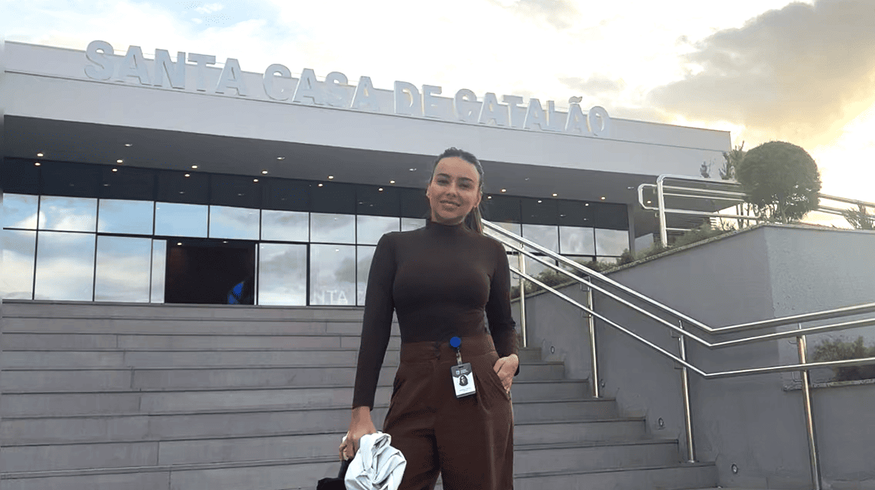 Isadora iniciou o 9º período com a fase do internato: contato com a prática médica
Foto: divulgação