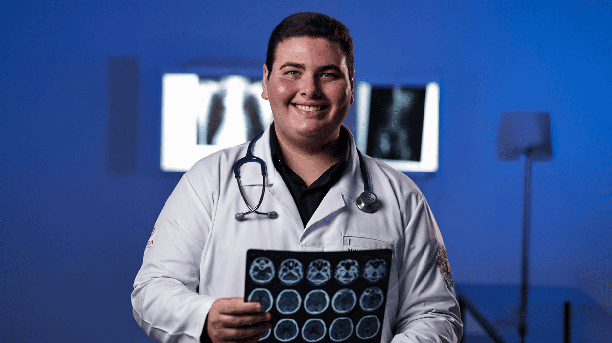 Mateus Neves, aluno do 6º período: 
Foto: divulgação