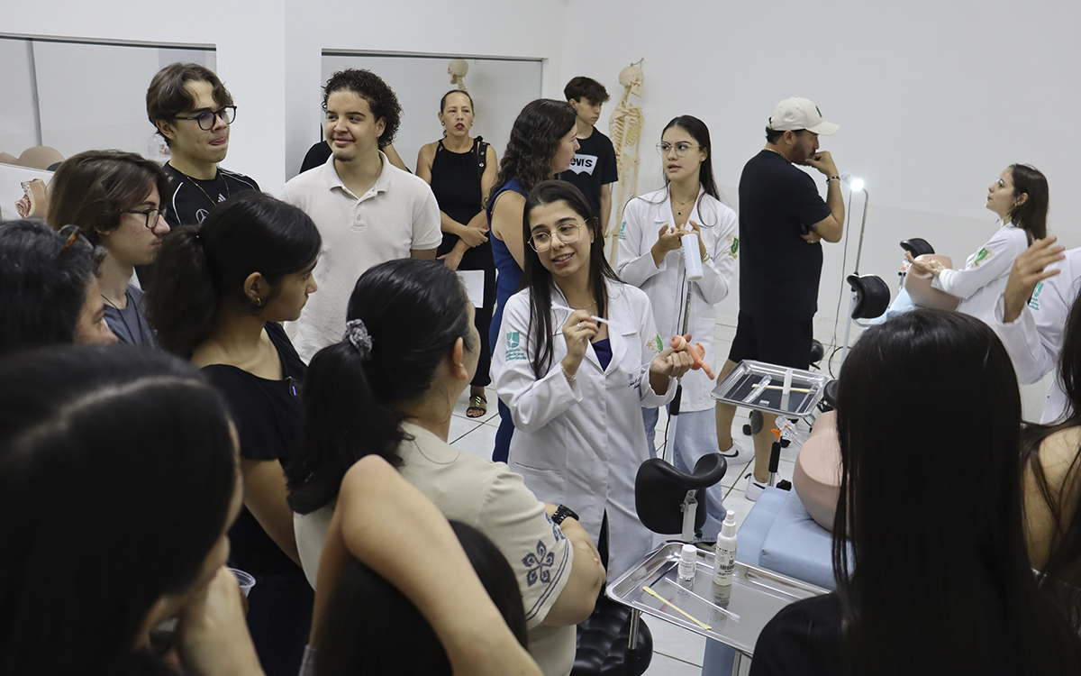 Ambientes de simulação colocaram estudantes do ensino médio em situações reais da formação médica
imagem: divulgação